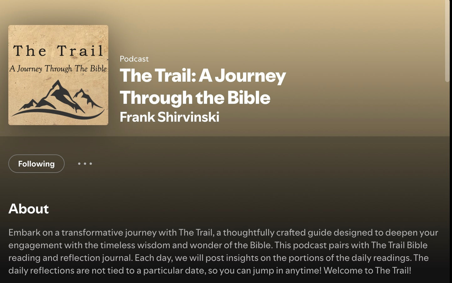 The Trail: A Journey Through the Bible